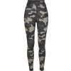 Ladies High Waist Camo Tech Leggings - dark camo XXL