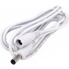 GooBAY Predlžovací kábel DC 2.1/5.5mm 1,5m Biely