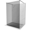 Mexen Kioto, sprchová zástena Walk-In 100 x 200 cm, 8mm šedé sklo, grafitový profil, 800-100-002-95-40