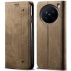 VSETKONAMOBIL 96902 DENIM Peňaženkový kryt pre Vivo X200 Pro 5G šedohnedý