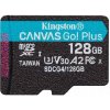 Pamäťová karta microSD 128GB Kingston CanvasGo! Plus 200MB/s A2 U3 V30 + adaptér