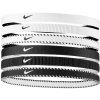 Čelenky Nike, FLEX CLASSIC HEADBANDS 6PK Čierna,Biela UNI