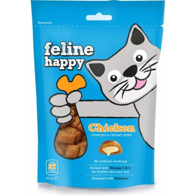Mark&Chappell Feline Happy Crunchy & Creamy Bites Chicken 60 g