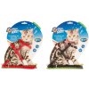 Postroj a vodítko cat dôvo + s bodkami 20-35cm / 10mm-125cm