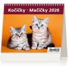 Helma Stolový kalendár riadkový 17,1x13,9 cm - MiniMax Mačičky 2026