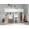 Parisot Poschodová posteľ so stolom a skriňou pre dievčatá i chlapcov - Tom