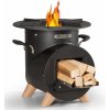 Blumfeldt Oshima Rocket Stove Camping Stove šetrný k životnému prostrediu mobilná oceľ (GDI16-Blm-Osh-RS-Blk)