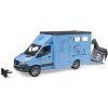 Bruder Mercedes Benz Sprinter Vozidlo na prepravu zvierat s figúrkou koňa