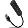 AXAGON HMA-CR3A, USB 3.2 Gen 1 hub, porty 3x USB-A + čítačka kariet SD/microSD, kovový, kábel USB-A 20, HMA-CR3A