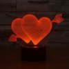 Beling Detská lampa, Prepichnuté srdcia, 7 farebná QS368