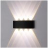 Top Light Top Light - LED Vonkajšie nástenné svietidlo RAY LED/8W/230V IP44 4000K čierna TP1767 + záruka 3 roky zadarmo + záruka 3 roky zadarmo