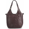 Noelia Bolger Elegantná kožená Shopper kabelka vo vintage štýle- 2044 tmavo hnedá