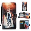 Peňaženkové kožené puzdro Drawing na Motorola Moto G34 G5 - Odraz