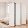 5-panelový paraván biely 250x220 cm látkový-ForU-350202