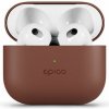 Epico Leather Case Airpods 4 - hnědá