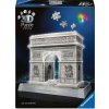 RAVENSBURGER Svietiace 3D puzzle Iconics: Víťazný oblúk (Nočná edícia) 216 dielikov