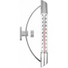 Kinekus Teplomer vonkajší okenný strieborný 23cm