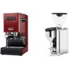 Gaggia New Classic E24 BC, red + Rocket Espresso GIANNINO, chrome/black