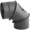 Koleno dymové 130mm nastaviteľné