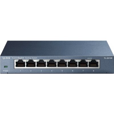 TP-Link TL-SG108/ switch 8x 10/100/1000Mbps/ kovový/ GREEN