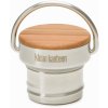 Náhradný uzáver na fľašu Klean Kanteen Bamboo Cap - brushed stainless uni