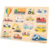 New Classic Toys vkladacie puzzle dopravné prostriedky 16 ks