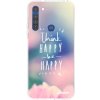 Picasee silikónový prehľadný obal pre Motorola Moto G8 - Mysli pozitívne!
