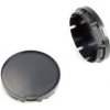 Stredové pokrievky na alu kolesa 4 ks priemer 52/56 mm (vnútorný/vonkajší), úchyt 2,5 mm černé (hl. Škoda, VW, Seat)