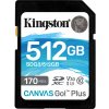 KINGSTON 512GB SDXC Canvas Go! Plus 170R/90W CL10 U3 V30