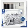 Grafitová ceruzka, so strúhadlom, s gumou, STAEDTLER 