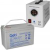 Zdroj záložný GETI GEP500 sinus 500W + bateria 100Ah
