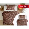 Áčko a.s. Ružomberok Bavlnené obliečky 1+1 DUDINCE Brown