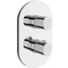 RAVAK Chrome II batéria sprchová podomietková termostatická 3-cestná pre R-box chróm X070457
