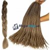 Syntetické vlasy - Vrkoč ombre blond 60cm