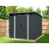 Záhradný domček BestBerg ZDSL-4A / 4,6 m² / 238 x 194 x 202 cm / šedá