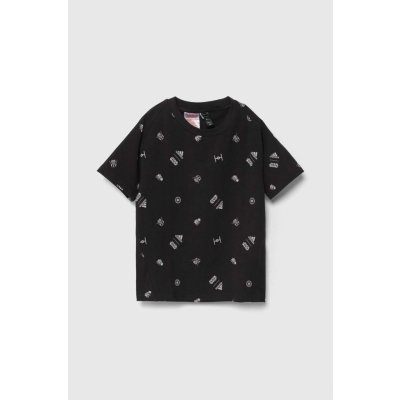 Detské tričko adidas x Star Wars čierna farba, vzorované IN7287 140
