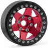 Kavan 1.9'' Hliníkové beadlock disky šestipaprskové pro 1/10 crawler/expedice červené - 2 ks