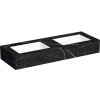 Kompaktná doska pod umývadlo s umývadlom Intedoor TRENTA Compact čierna x 130 cm až 160 cm x 50 cm S výrezom