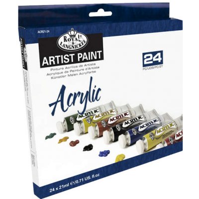 Set akrylových farieb Royal & Langnickel - 24 x 21 ml (Set akrylových farieb Royal & Langnickel)