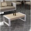 Asir | Konferenčný stolík RETRO 40x90 cm biela/béžová | AS0901
