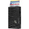 Tru Virtu Wallet Click & Slide leather Croco Black