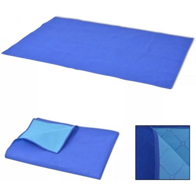 Petrashop Pikniková deka modrá a světle modrá 150x200 cm Vícebarevný 131581