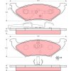 Sada brzdových platničiek kotúčovej brzdy TRW Automotive Aftermarket GDB4045