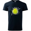 Tenisová loptička v triku - Klasické pánske tričko vyššej gramáže - XS ( Tmavomodrá (veľmi tmavá - skoro čierna) )