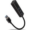 AXAGON HMA-CR3A, USB 3.2 Gen 1 húb, porty 3x USB-A + čítačka kariet SD/microSD, kovový, kábel USB-A 20cm