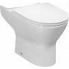 Bruckner DARIO RIMLESS WC misa pre kombi, spodný/zadný odpad, biela SPH 201.401.4