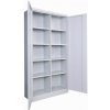 Basic Kancelárska skriňa na dokumenty, 8 políc, v 192 x š 100 x h 38 cm, farba RAL7035 sivá