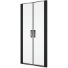 Ronal Divera Sprchové dveře 80 cm lítací 2 dílné, černé matné/čiré D22T20800607
