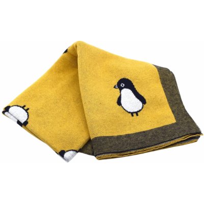 Orient House Detská deka Tučniak žltá