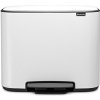 Brabantia Pedálový odpadkový kôš BO 3 x 11 l, biela